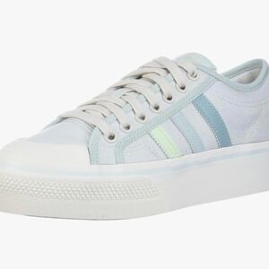 Adidas X Parley Nizza Women's Light Blue and Green Sneakers